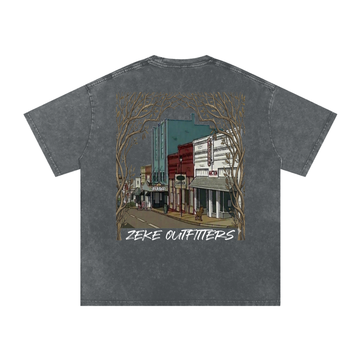 Snow Washed Oversized Cotton T-Shirt