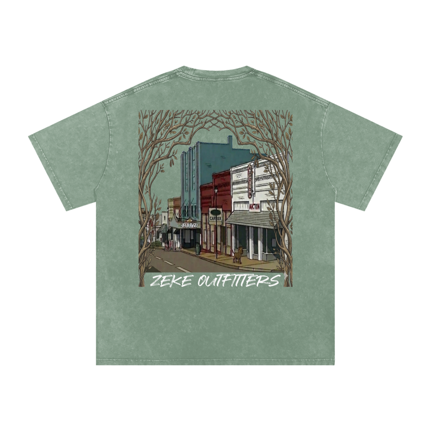 Snow Washed Oversized Cotton T-Shirt