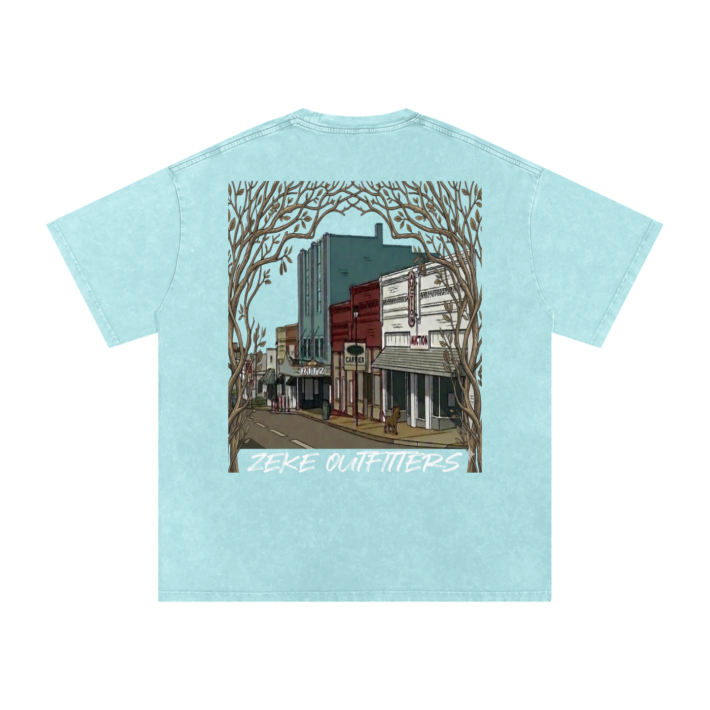 Snow Washed Oversized Cotton T-Shirt