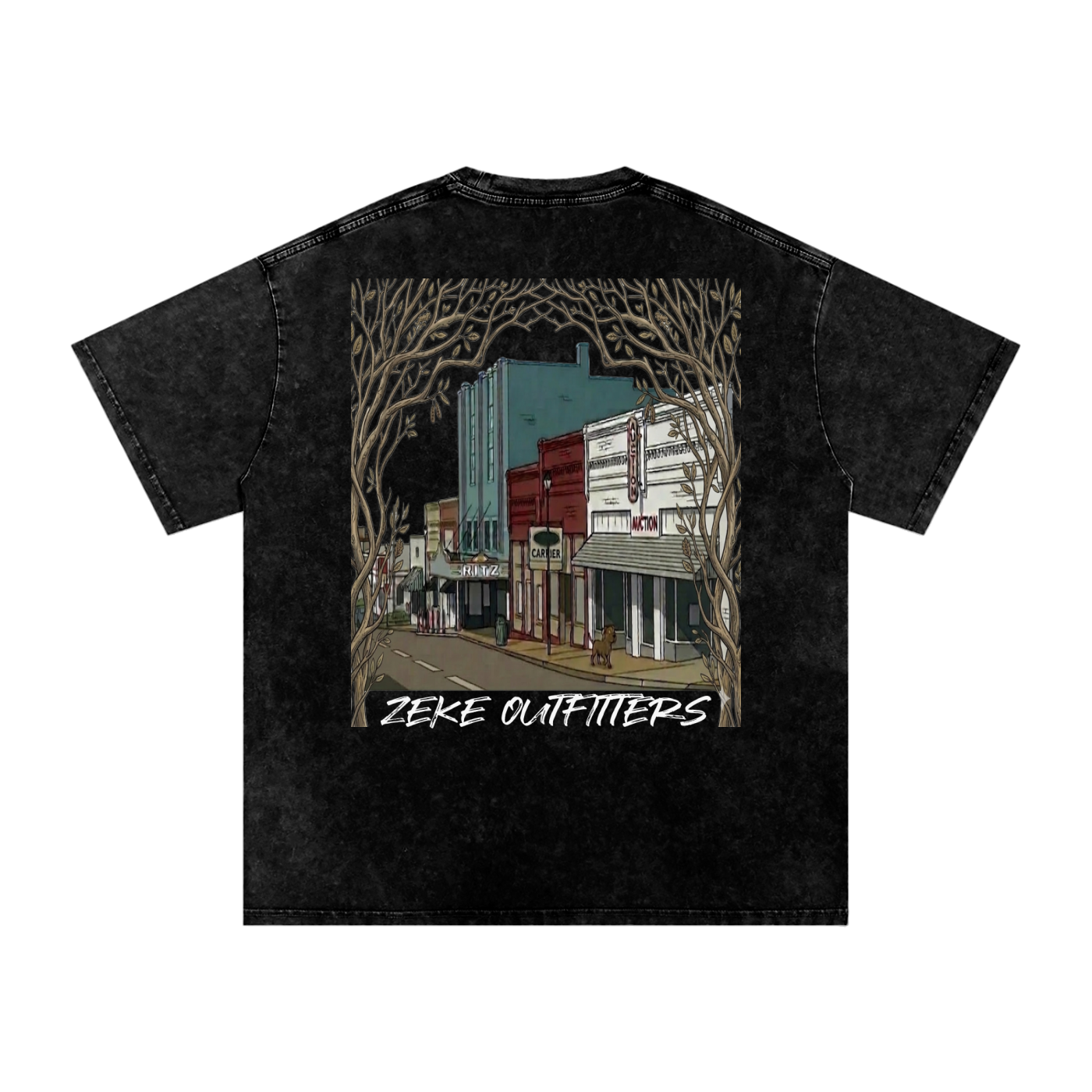 Snow Washed Oversized Cotton T-Shirt