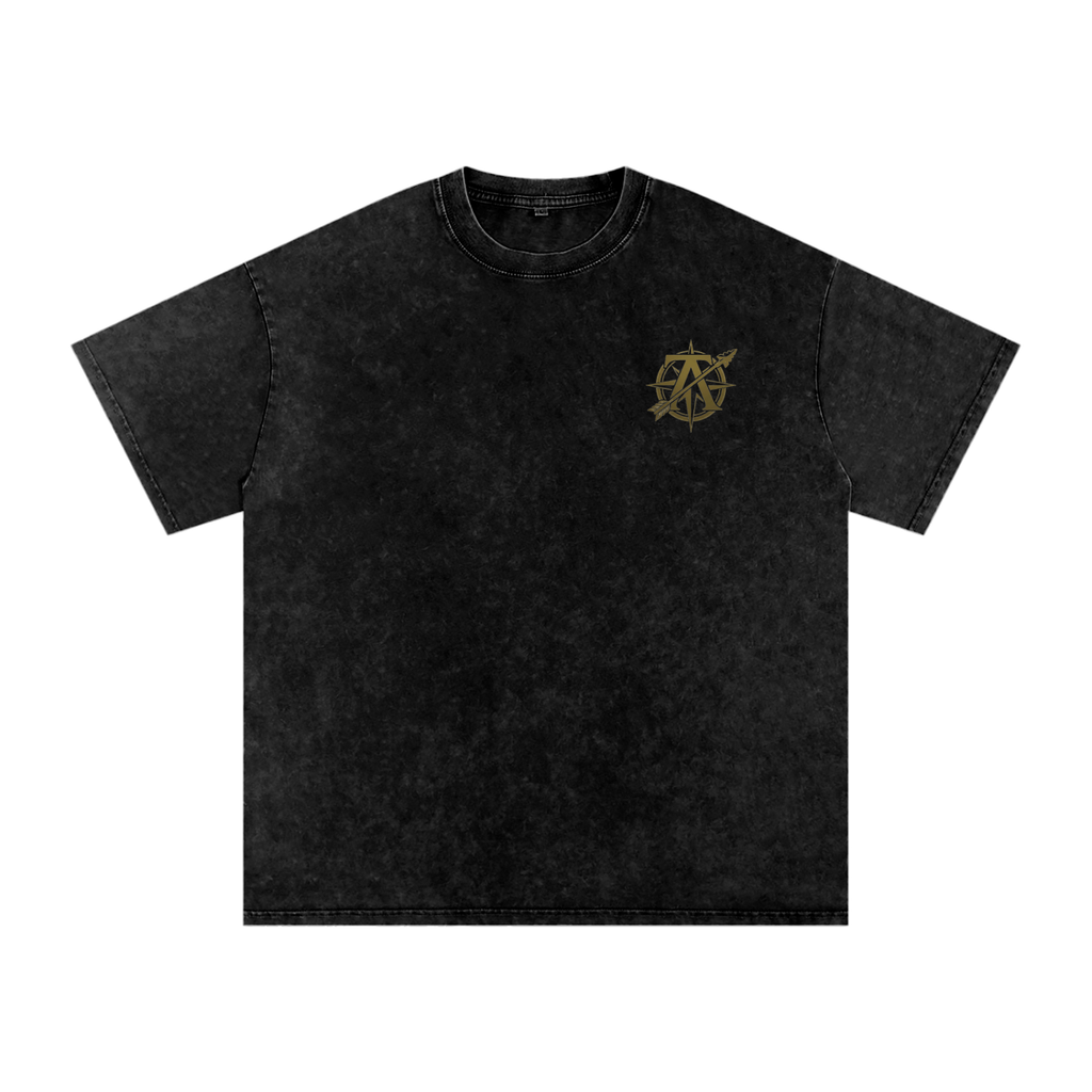 Snow Washed Oversized Cotton T-Shirt